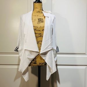 NWT S-Twelve Shawl Collar Open Front Cardigan Top